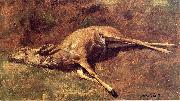 Albert Bierstadt A Native of the Woods painting